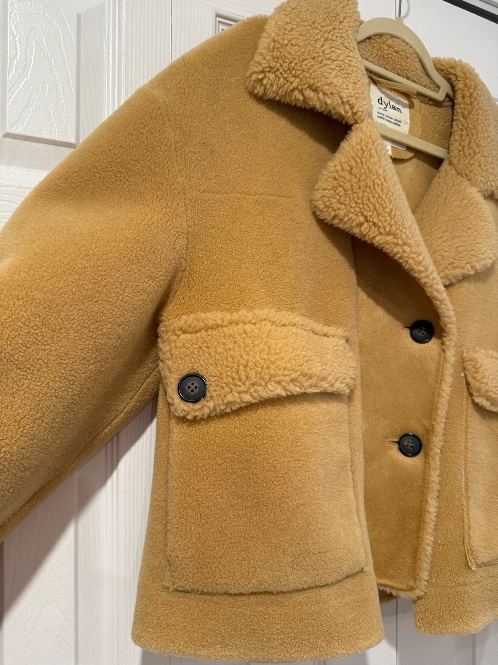 dylan Camel Tan Teddy Sherpa Jacket